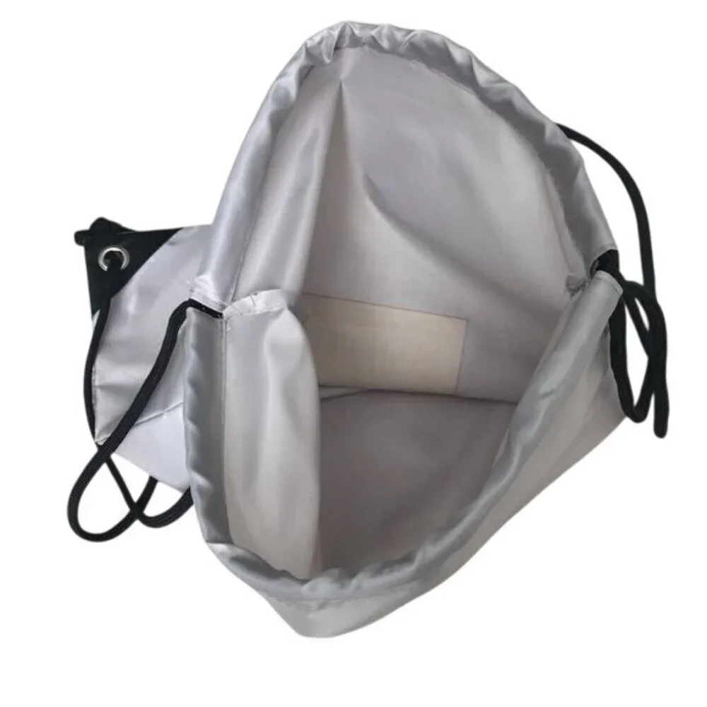 NEW Hunter Original Logo Grey Nylon Drawstring Duffle Tote Gym Travel Bag